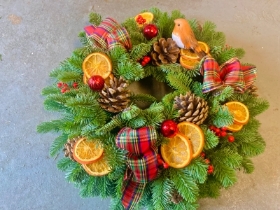 Christmas Remembrance Grave Wreath