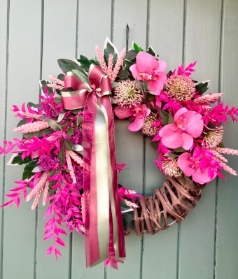 Pops of Pink Wreath