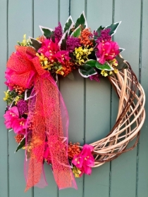 Tropical coloured wreath